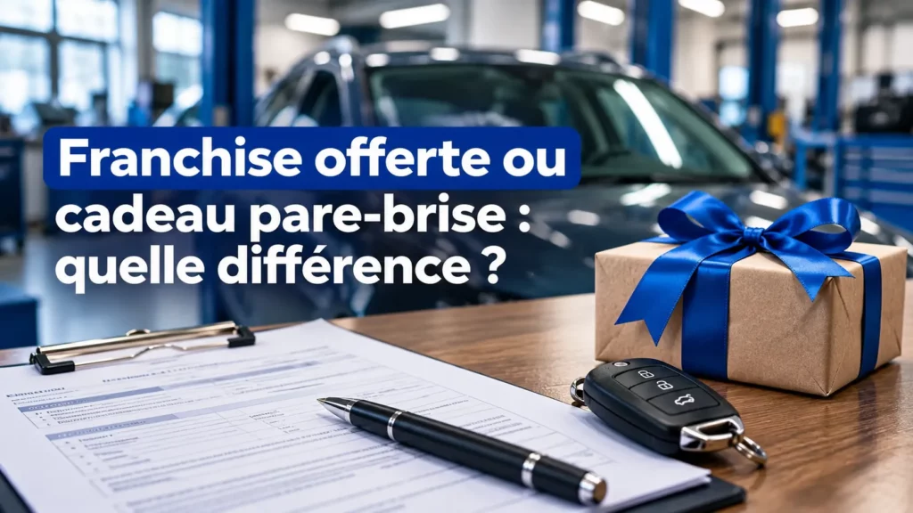Franchise offerte ou cadeau pare-brise : quelle différence ?