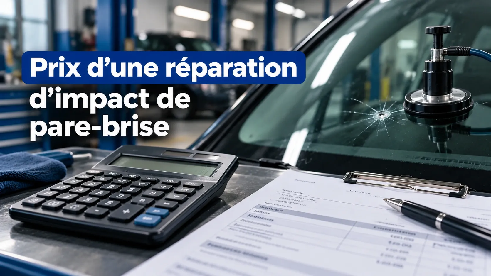 Prix d’une réparation d’impact de pare-brise