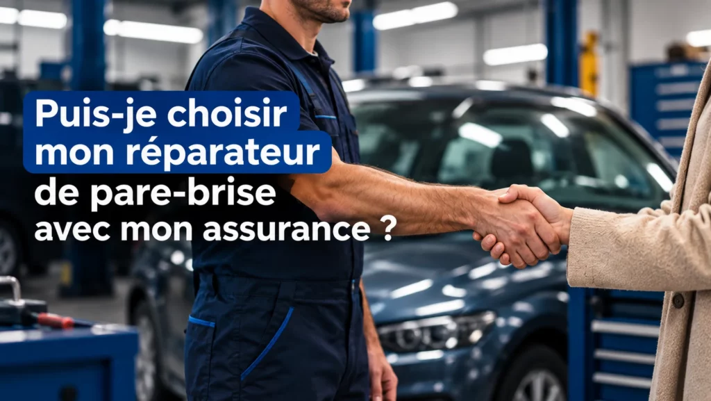 Puis-je choisir mon réparateur de pare-brise avec mon assurance