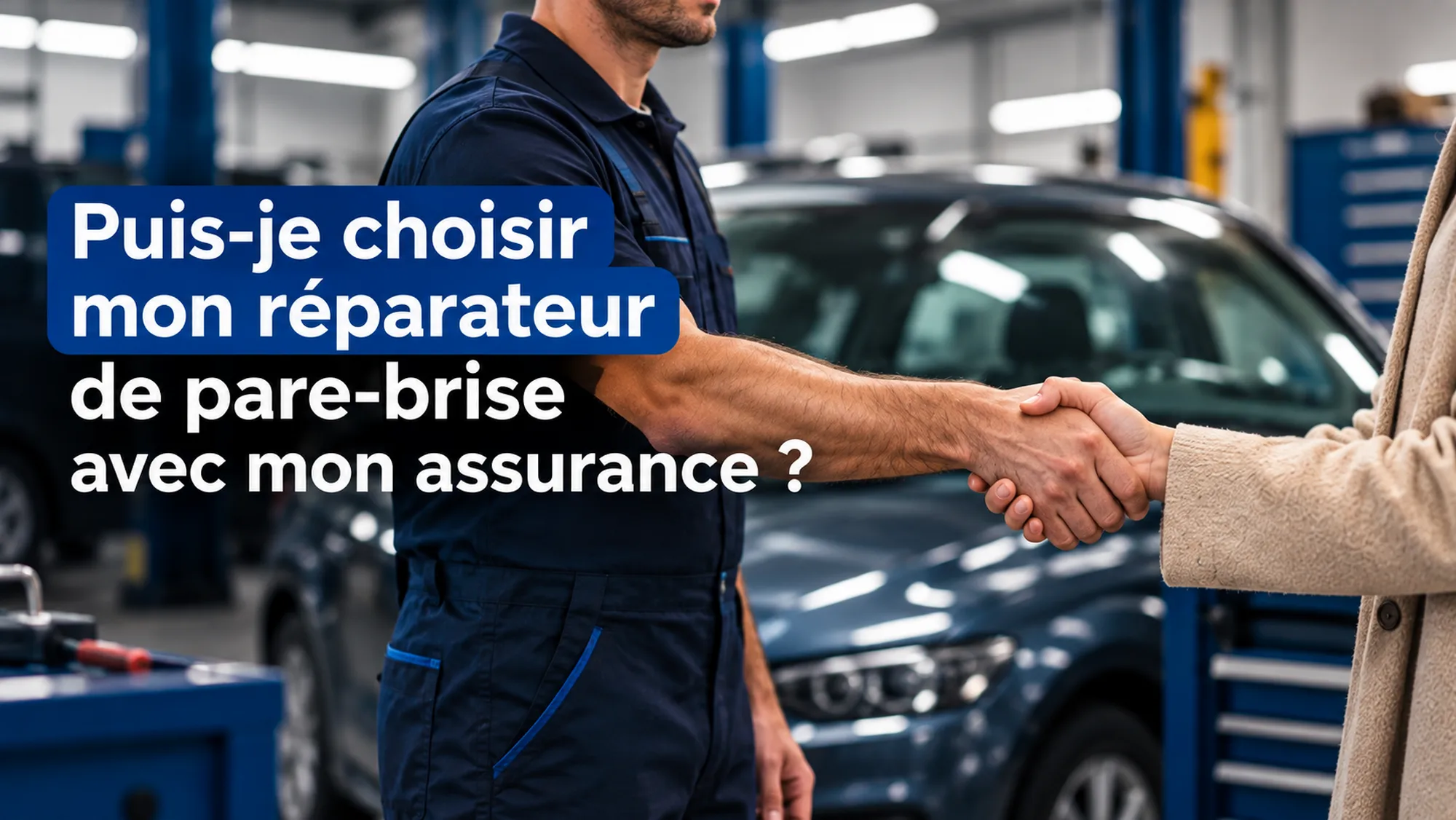 Puis-je choisir mon réparateur de pare-brise avec mon assurance
