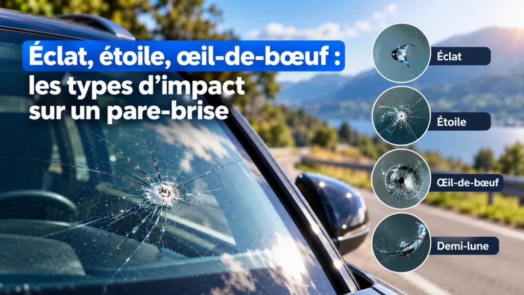 Types d’impact sur pare-brise